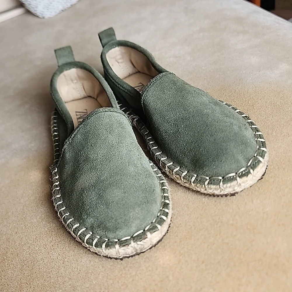 Zara kids leather espadrilles